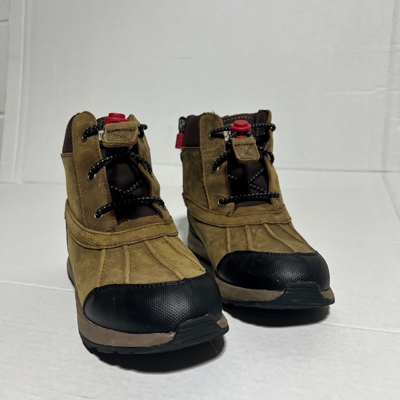 UGG Turlock Leather Weather Boot Kids Size 4 Chestnut Brown Walnut Waterproof - Picture 14 of 14